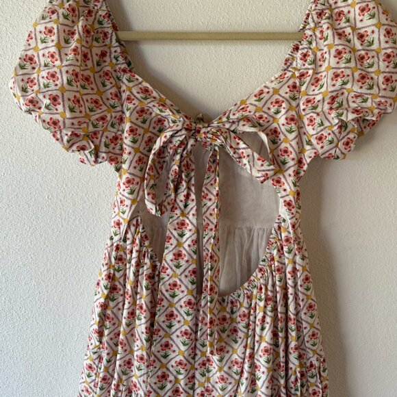 LOUP Poppy Field Romantic Cottagecore Dress Size Small / Medium - Picture 5 of 8